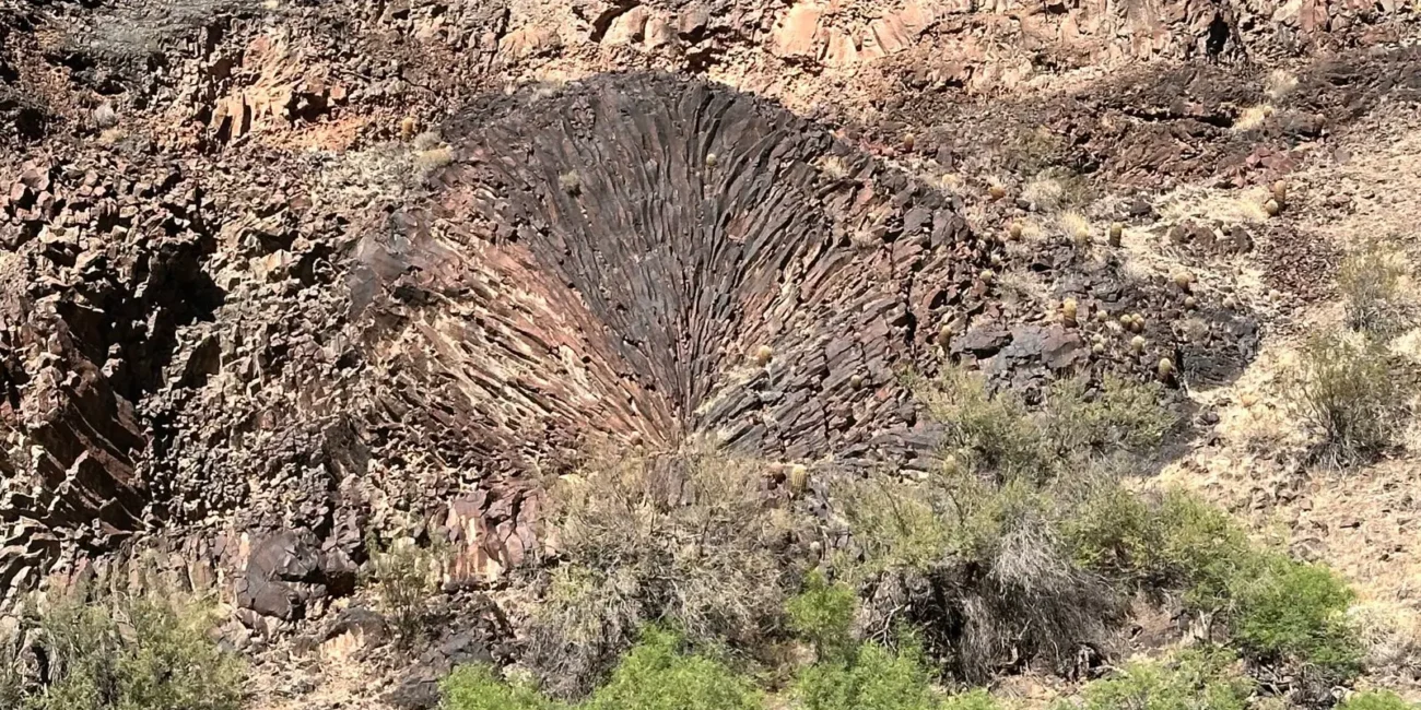 Dramatically folded rock layers exposed in the Grand Canyon