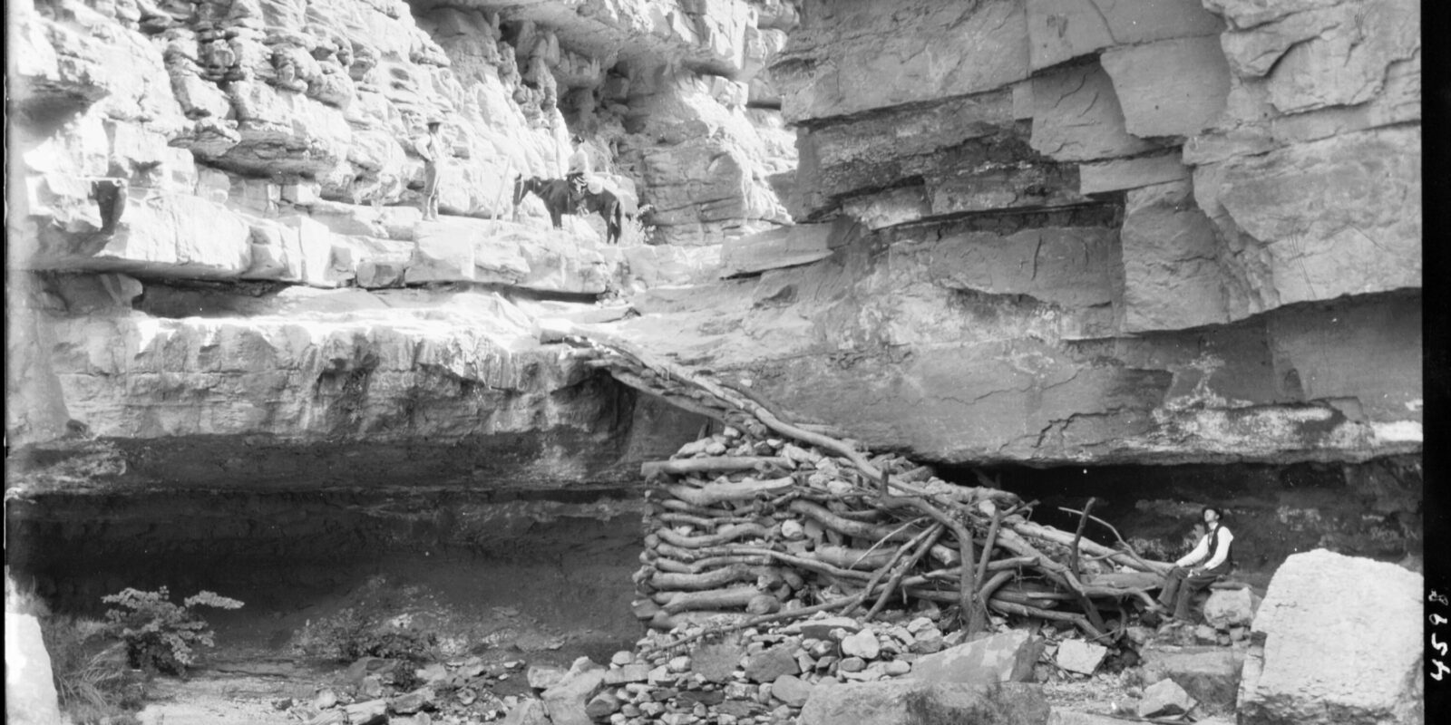 Historic Hualapai Trail in Havasu Canyon around 1900